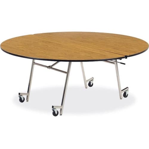 Virco Mt60r 5 Foot Round Mobile Folding, 5 Foot Round Folding Table