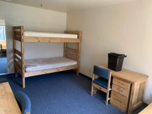 Idyllwild Art Academy All ABoard Dorm Room beds, desks, chairs and files